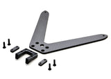 22S Pro Body Mount Set, Alloy and CF for the Rear