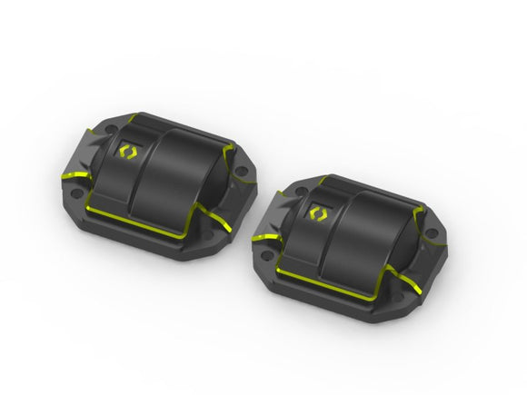 Brass Diff Cover (Black / 2pcs), for Venture18
