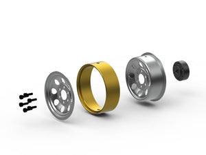 CS-8 Steel Beadlock Wheel 1.2in (Silver / 4pcs)
