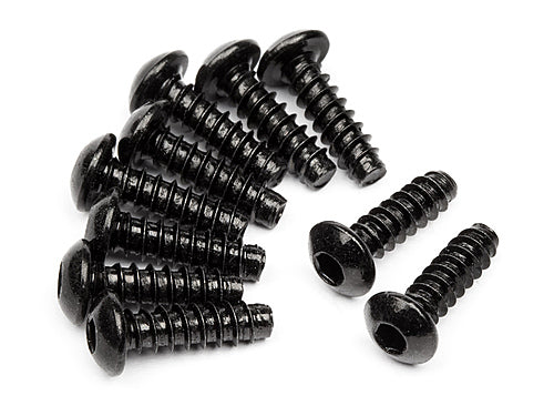 Tp. Button Head Screw M3X10mm (Hex Socket/10pcs)