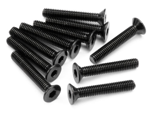 Flat Head Screw M3X18mm (Hex Socket/10pcs)