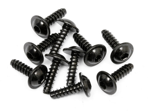 Tp. Flanged Screw M3X10mm (Hex Socket/10pcs)
