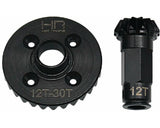 30/12T Steel Helical Diff Ring/Pinion Rear Gear Set