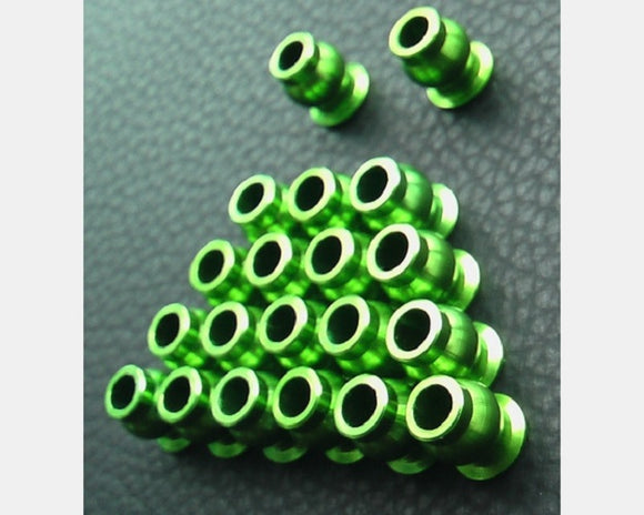 Green Aluminum Hollow Ball Set (20) for AX10, SCX10