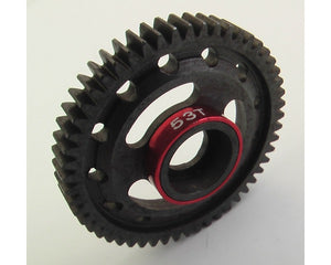 Steel Spur Gear, 53 Tooth, Red for Traxxas 1/16 Scale