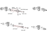 Replacement Front Axles, for SXTF39W04