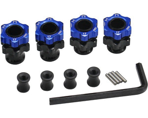 Lightweight 17mm Alum Hubs +3mm, for Slash 2wd