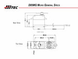 D85MG 32 Bit Premium Metal Gear Micro Servo .13sec/60oz