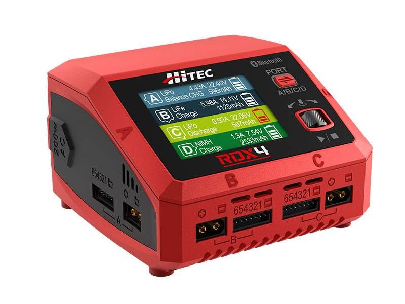 Hitec - RDX4 4 Port AC/DC Charger