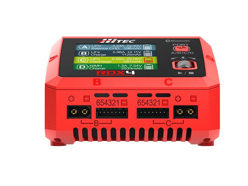 Hitec - RDX4 4 Port AC/DC Charger