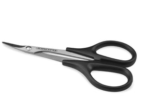 Precision Curved Scissors, Stainless Steel, Black