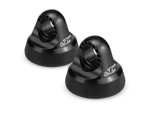 Fin, 12mm V2 shock cap, black (2PC) (Fits B5M, T5M, SC5M)