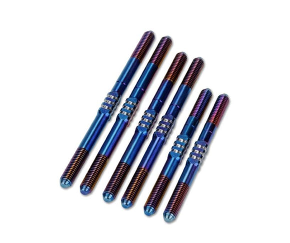 Schumacher Cougar LD3 Fin Turnbuckle Kit, Burnt Blue