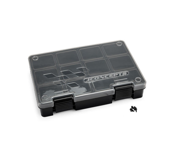 Hardware Storage Box, Black / Smoke Gray (~8