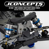 RC10B7 -2mm Carbon Fiber Front Shock Tower, Blue
