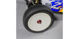 M4 Aluminum Serrated Flange Nut, Red (4pcs)
