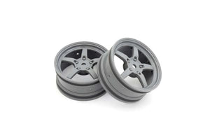 5-Spoke Racing Wheel, Gray, 2pcs