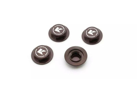 Wheel Nut (Gun Metallic / 4pcs / Flange Cap / Serration)