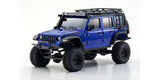 Kyosho - Mini-Z 4x4 Series Readyset Jeep Wrangler Unlimited Rubicon w/Accessory Parts, Ocean Blue Metallic