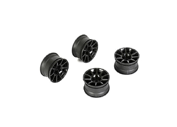 10 Spoke Wheel +4mm (Black), for LMX