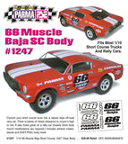 1/10 Parma '66 Muscle Baja Short Course Drag Clear Body