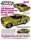 1/10 Parma '78 Muscle Baja Short Course Drag Clear Body