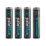 Pale Blue Earth - Pale Blue Lithium Ion Rechargeable AAA Batteries 4pk