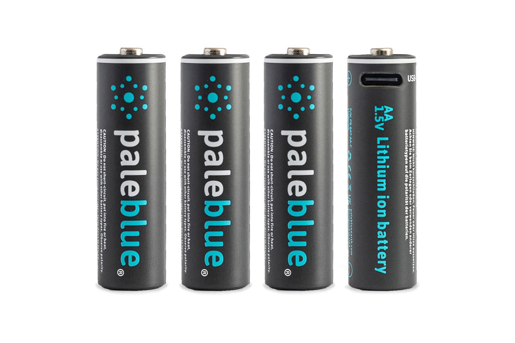 Pale Blue Earth - Pale Blue Lithium Ion Rechargeable AA Batteries 4pk