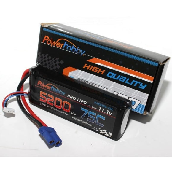 3S 11.1V 5200MAH 75C W/EC5