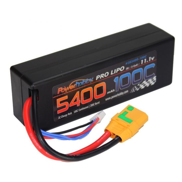 Power Hobby - 3S 11.1V 5400MAH 100C W/ XT90 Hard Case