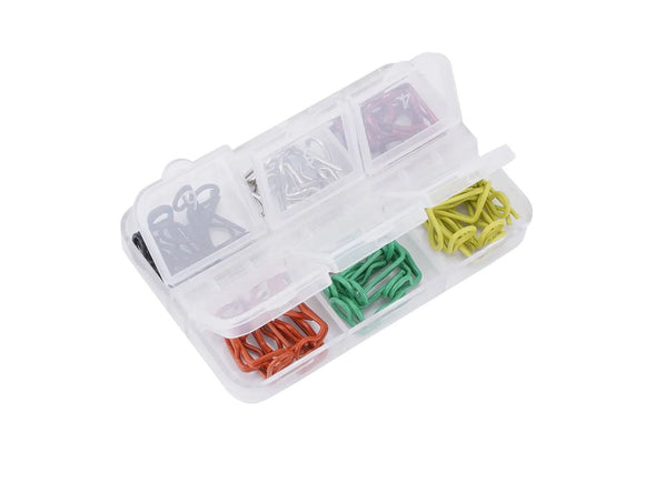 60pcs 90-Degree Angle Body Clips Bent Springy Pins