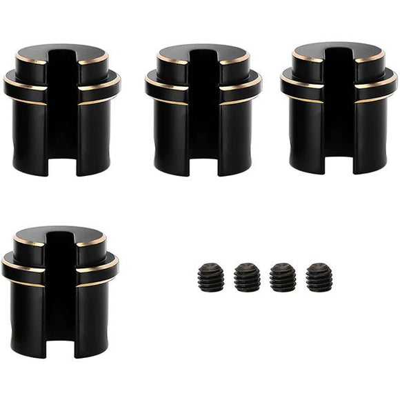 Black Brass Shock Lower Spring Retainer, for Axial SCX10 Pro