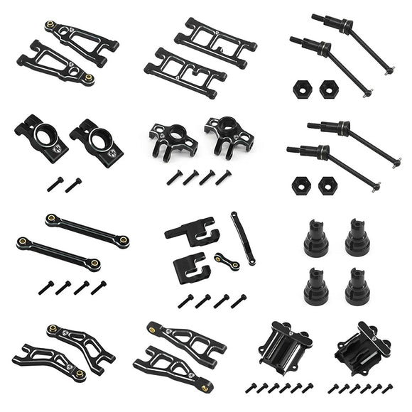 Aluminum Upgrade Conversion Kit, Black, for Arrma Mojave
