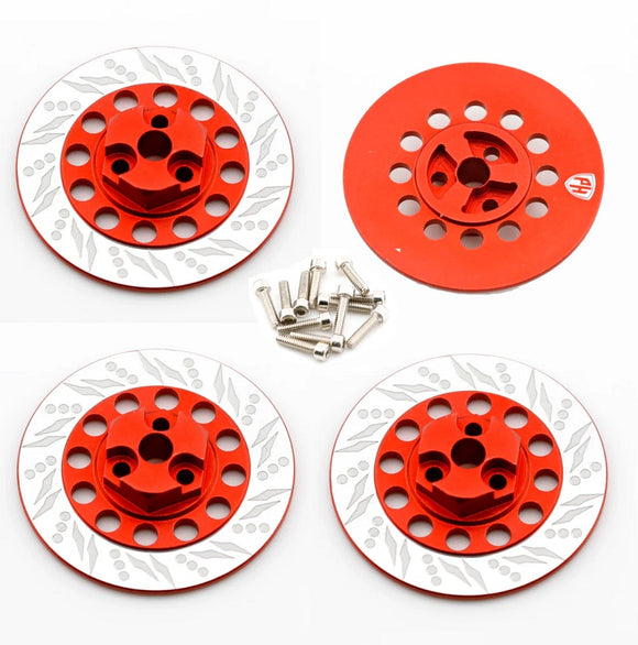Dummy Disc Brake Hex Red, for Kyosho Fazer