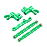 7075 Aluminum Steering / Bellcrank Set Green, Traxxas