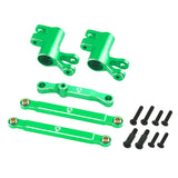 7075 Aluminum Steering / Bellcrank Set Green, Traxxas