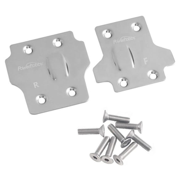 Stainless Steel Front / Rear Skid Plate Set, for Arrma 6S