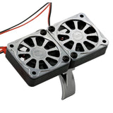1/8 Aluminum Heatsink 40mm Dual High Speed Cooling Fans