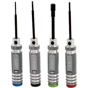 0.05" 1.5mm Hex 4.0mm Nut #0 Driver Tool Set, for 1/24 /