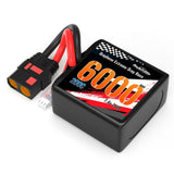 Power Hobby - 2S 6000MAH 200C Drag Lipo Battery Pack 2S4P w/8AWG Wire QS8 Plug