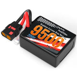 Power Hobby - 2S 9500MAH 200C Drag Lipo Battery Pack 2S5P w/8AWG Wire QS8 Plug