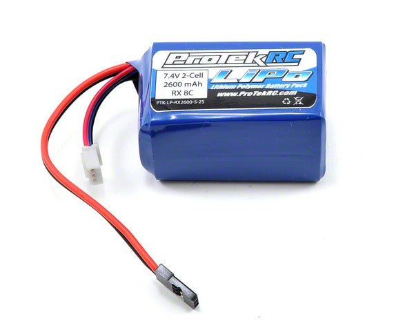 Protek R/C - R/C Li-POLY HUMP RECEIVER BATTERY PACK (7.4V/2600MAH)