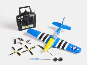 Rage R/C - P-51D Obsession Micro RTF Airplane with PASS (Pilot Assist Stability Software) System