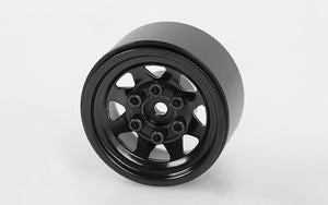 Stamped Steel 1.0" Stock Beadlock Wheels (Black)