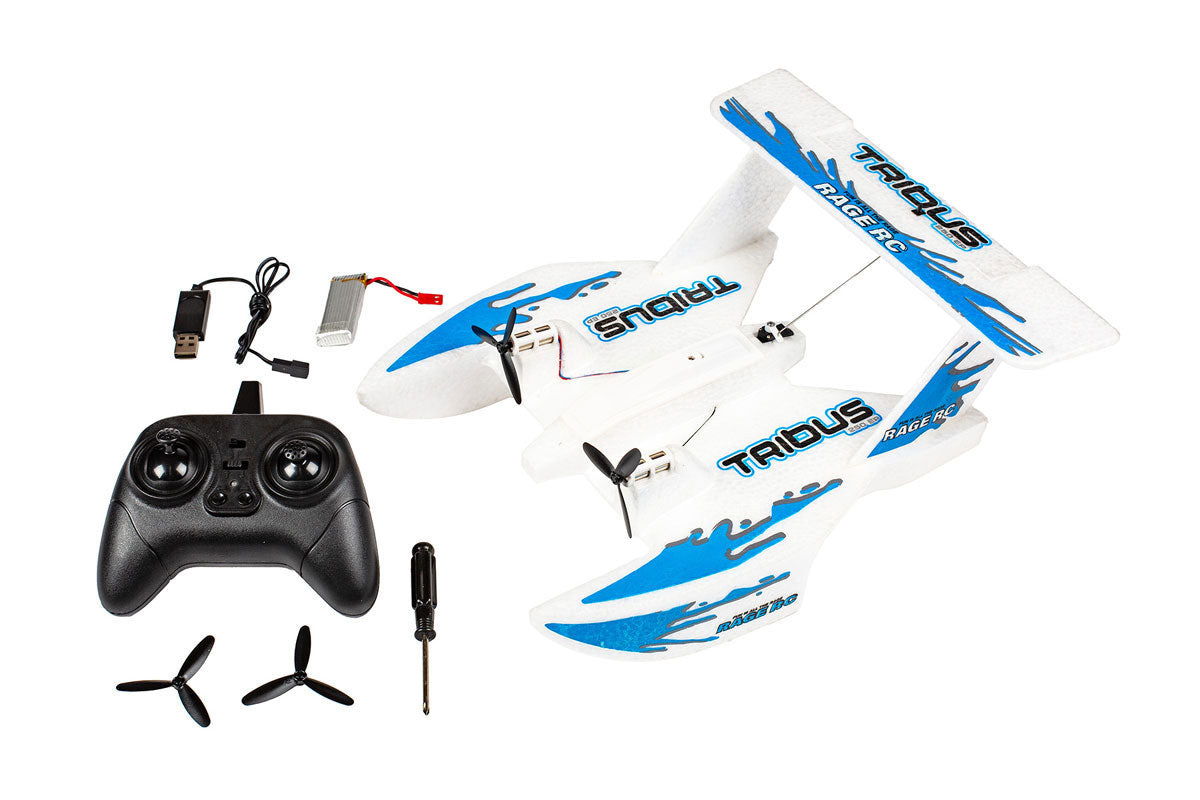 Rage R/C - Tribus 250 EP RTF Amphibious Aircraft; Blue