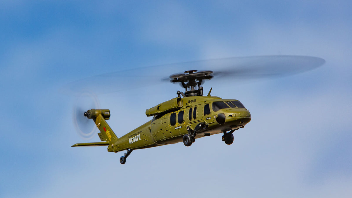 Hero-Copter BL, 4-Blade Brushless RTF Heli; Army