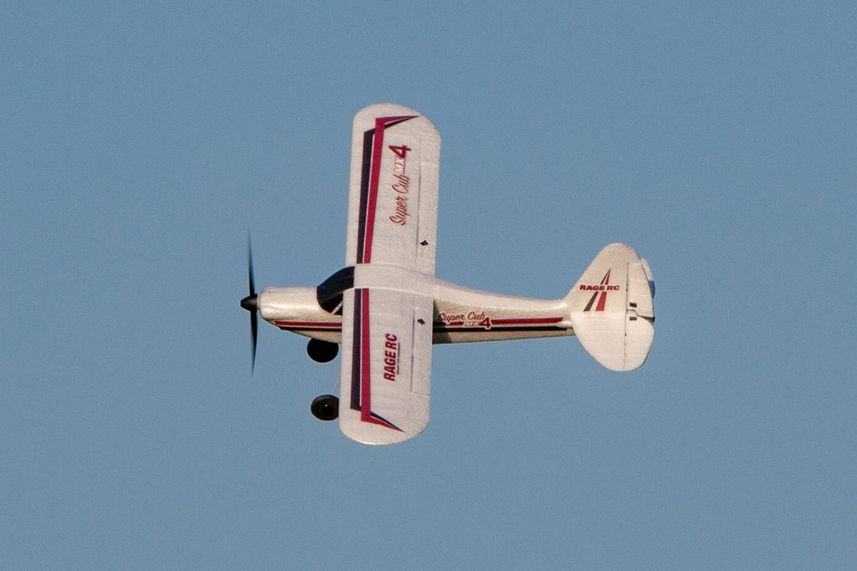Rage R/C - Super Cub MX4 Micro EP 4-Ch RTF Airplane with PASS