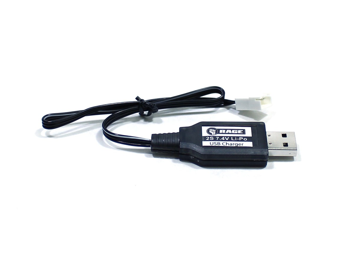 Rage R/C - 2S USB Charger; Super Cub 750 BL, P-51D BL, F4U BL