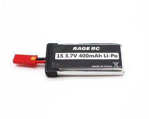 1S 400mAh 25C LiPo Battery with JST Plug;Vintage Stick X4