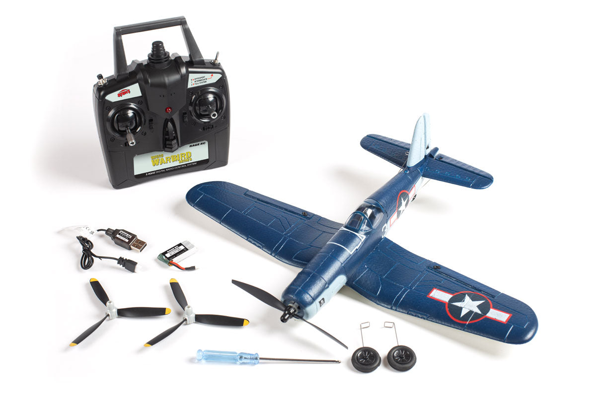 Rage R/C - F4U Corsair Jolly Rogers Micro RTF Airplane w/PASS